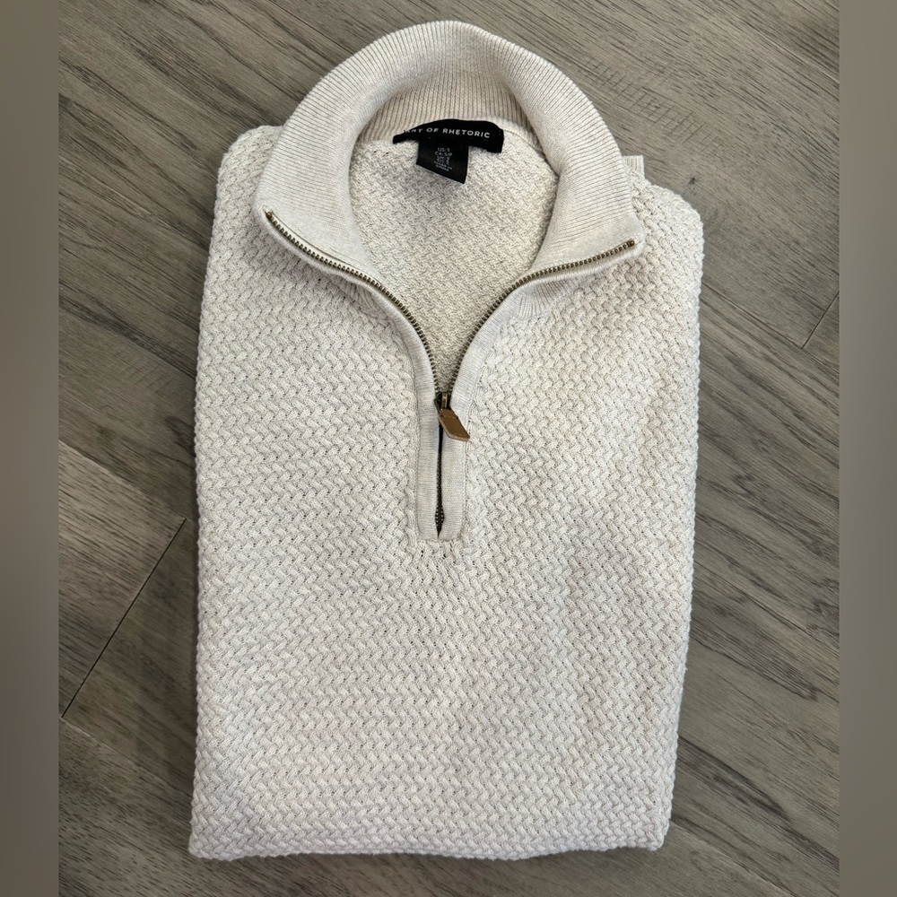 Quarter Zip Knit Sweater